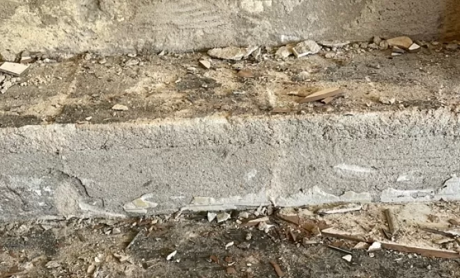 Rénovation en carrelage d'une entrée à Yzosse.