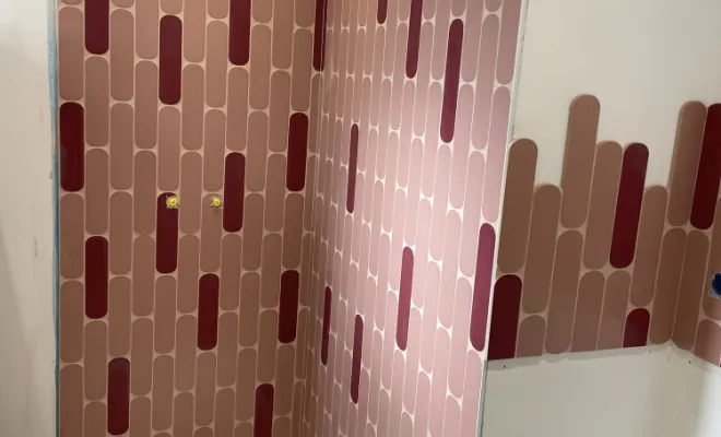 Pose de carrelage dans une salle de bain à Saint Paul les Dax., Dax, Delmon Daniel