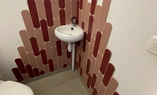 Pose de carrelage dans une salle de bain à Saint Paul les Dax., Dax, Delmon Daniel