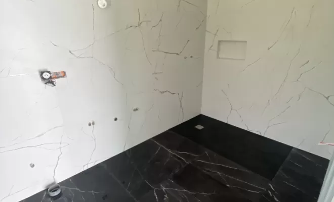 Pose de carrelage de salle de bain, Vielle-Saint-Girons, Delmon Daniel